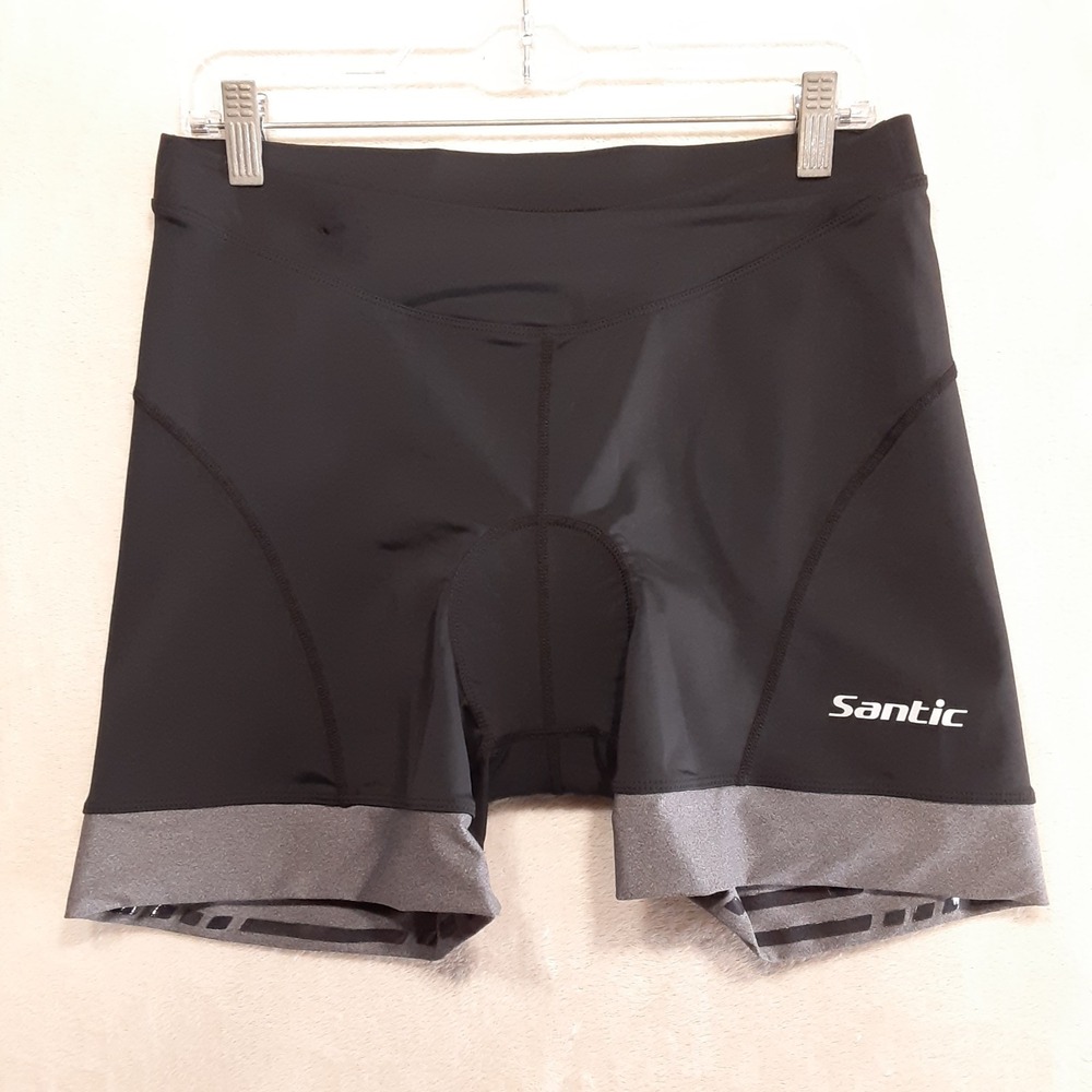 Santic Womans Cycling Shorts XL Black/Gray 4D Cushion KS6009W